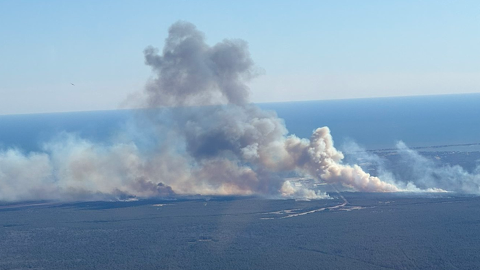 NextImg:Wildfires Erupt Near Billionaire's Playground In Long Island, Sparking State Of Emergency