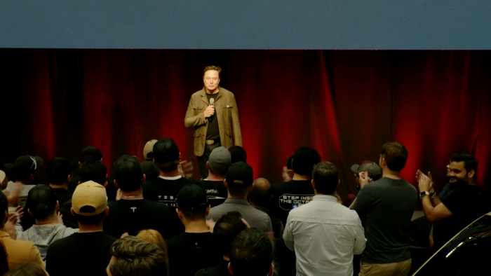 NextImg:Musk Tells Tesla Staff "Hang On To Stock" As Leftist NGOs Try Crashing It