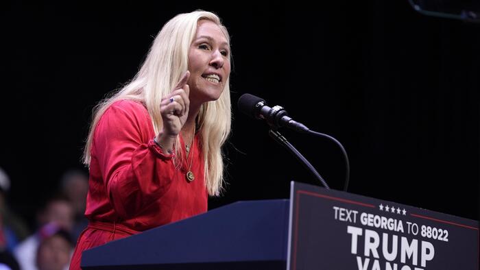 NextImg:Greene Urges DOJ To Investigate Tesla Vandalism As Trump Threatens 'Domestic Terrorism' Label