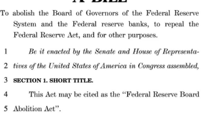 NextImg:Massie And Lee Introduce Bills To "End The Fed"
