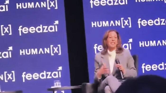 NextImg:Watch: Someone Thought It Was A Good Idea To Ask Kamala Harris To Speak At A Major AI Conference