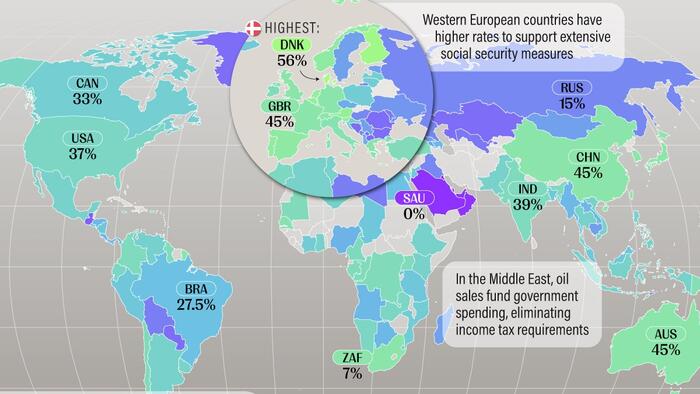 NextImg:These Are The Nations With The Highest (And Lowest) Marginal Income Tax Rates