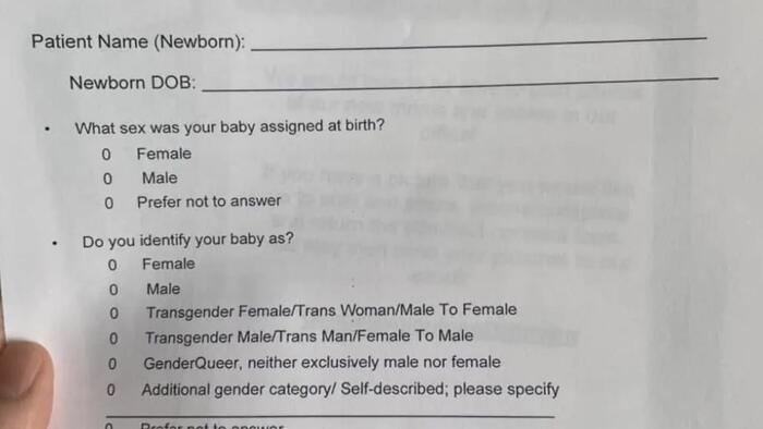NextImg:"GenderQueer" Newborns? Jersey Hospitals Now Ask For Newborn's "Preferred Pronouns" And "Sexual Orientation"