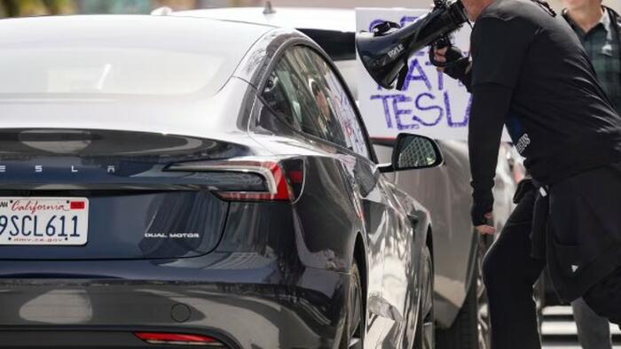 NextImg:"Sell Your Nazi Car!": Tesla Owner In Washington Screamed At In Road Rage Incident