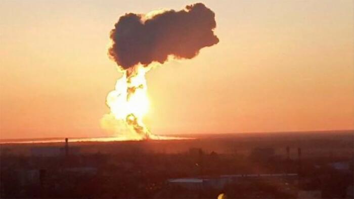 NextImg:Huge Blast Rocks Russian Airbase In Largest Ever Drone Attack On Region