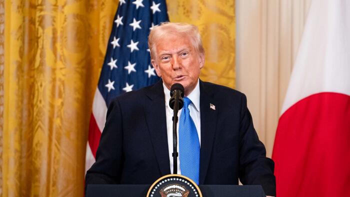 NextImg:Trump Warns He'll Block Funding To Any Colleges That Have 'Illegal Protests'