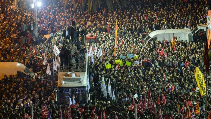 NextImg:Erdogan Jails Top Political Rival As Protests Sweep Across Turkey
