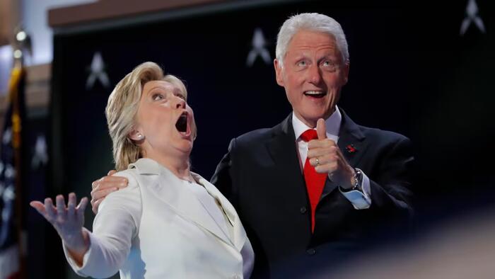 NextImg:Trump Bleachbits Hillary Clinton's Security Clearance, Along With Harris, Blinken, Sullivan And The Bidens
