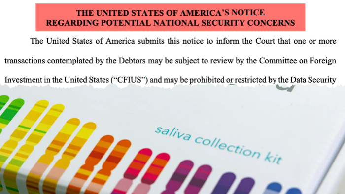 NextImg:Potential Sale Of Americans' DNA In 23andMe Database May Trigger National Security Review