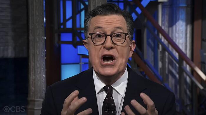 NextImg:Watch: Colbert Begs The Deep State To Stop Trump