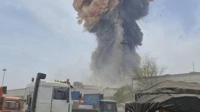 NextImg:Massive Explosion Rocks Port On Strait Of Hormuz