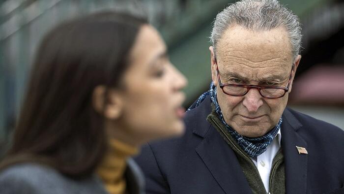 NextImg:AOC Trounces Schumer In 2028 Senate Primary Poll