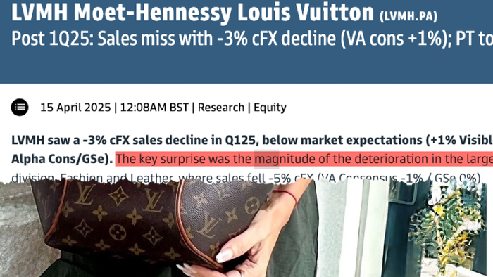 NextImg:"Magnitude Of Deterioration": Wall Street Stunned By LVMH's Earnings