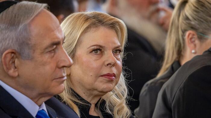 NextImg:Netanyahu's Wife Caught On Mic Saying 'Fewer' Than 24 Hostages Alive In Gaza