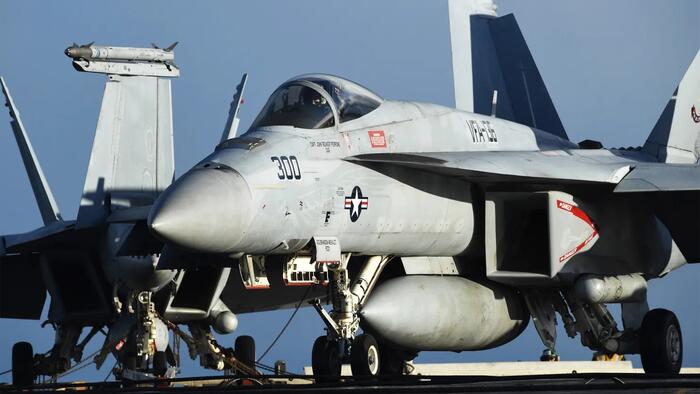 NextImg:Fighter Jet Falls Overboard As USS Truman Evaded Inbound Houthi Fire