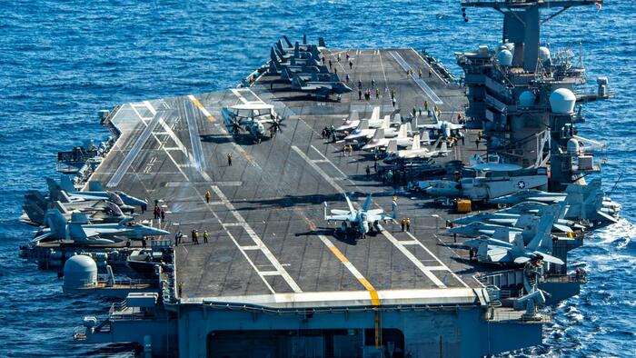 NextImg:Second US Carrier Steams Through Indian Ocean To Join Yemen War
