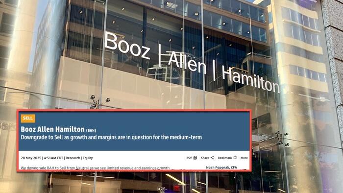 NextImg:Goldman Downgrades Booz Allen Hamilton To 'Sell' Amid DOGE Contract Cancellations
