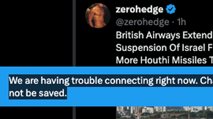 NextImg:X Is Down: "We're Having Trouble Connecting Right Now"