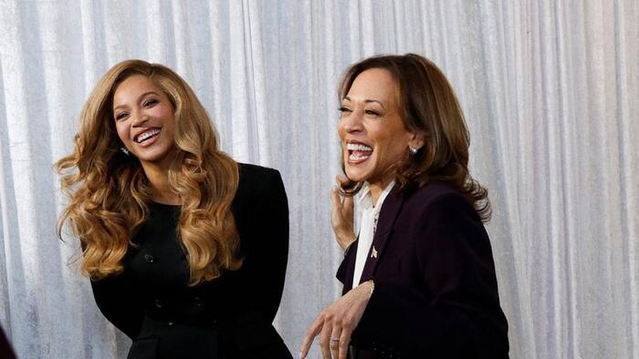 NextImg:Trump Demands Probe Into Kamala Harris' "Illegal" Celebrity Endorsements