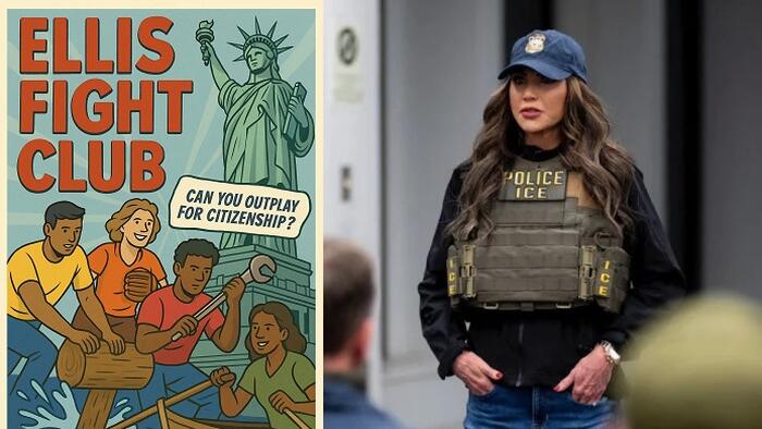 NextImg:America's Next Top Migrant: White House Denies Noem Backing DHS Citizenship Game Show