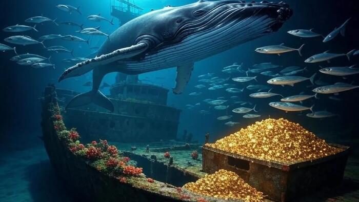 NextImg:Whales And Minnows Swimming To Gold