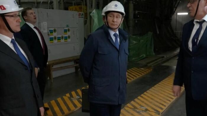 NextImg:Putin Has 'Mission Accomplished' Moment In Touring Liberated Kursk Region
