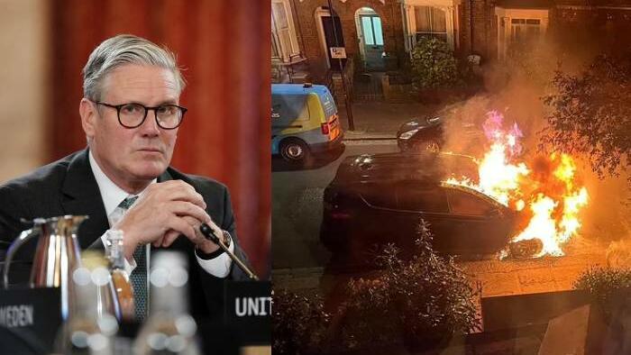 NextImg:Third Arrest Made After Ukrainian National Charged With Firebombing PM Starmer's Home