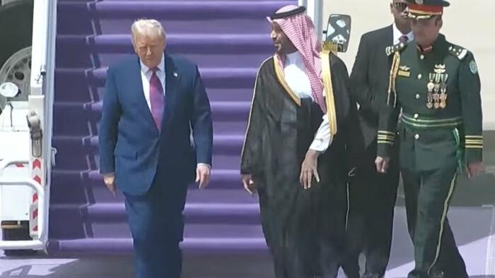 NextImg:Watch: Trump's Lavish Welcome In Saudi Arabia, With Who's Who Of Tech CEOs In Tow