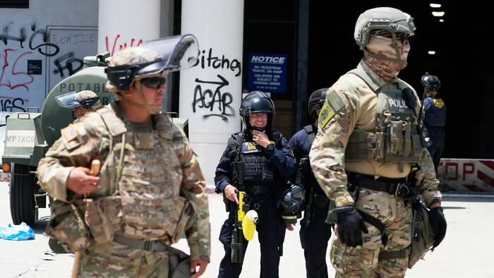 NextImg:Appeals Court Upholds Trump's National Guard Deployment In Los Angeles Amid Unrest
