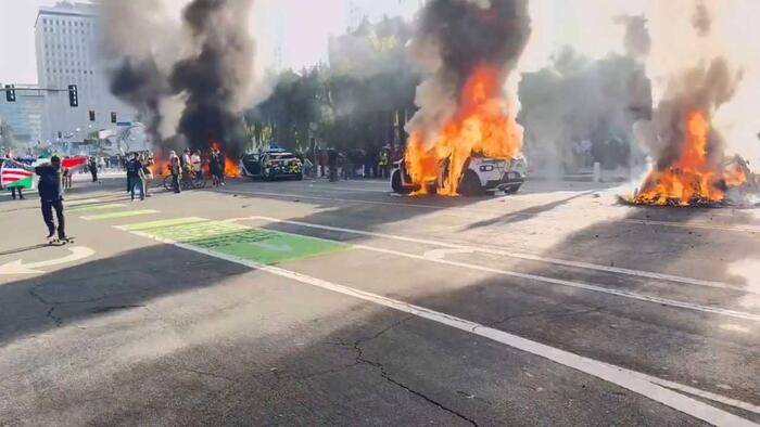 NextImg:Media Calls Riots 'Peaceful' As Los Angeles Burns