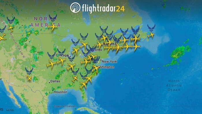NextImg:Wave Of USAF Tankers Depart America Amid Escalating Israel-Iran Conflict