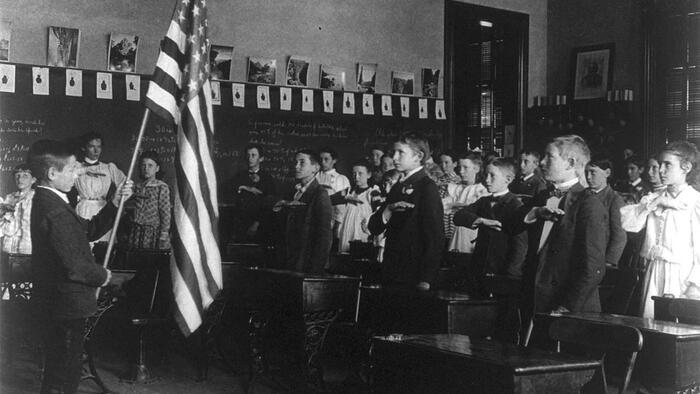 NextImg:Pie-Crust Patriotism: Michael Moore Rewrites The Pledge Of Allegiance