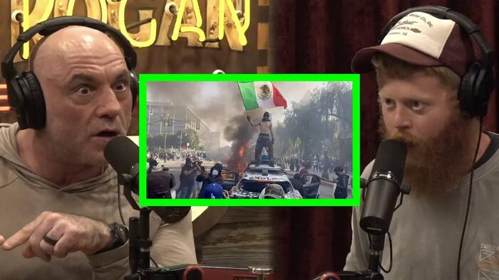 NextImg:Joe Rogan Sums Up LA Riots With One Profound Word
