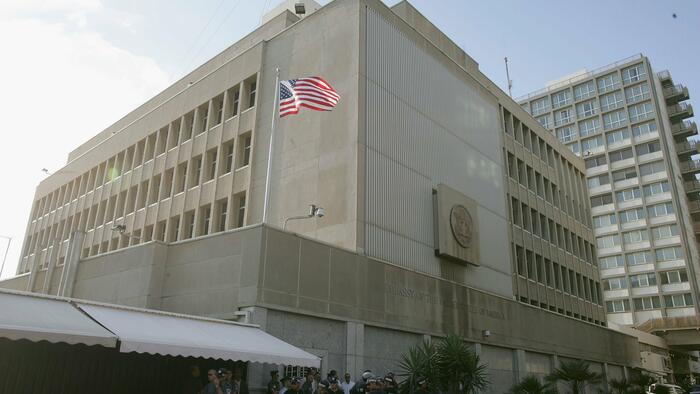 NextImg:Trump's Casus Belli? US Embassy Damaged By Iranian Missile Strike In Tel Aviv