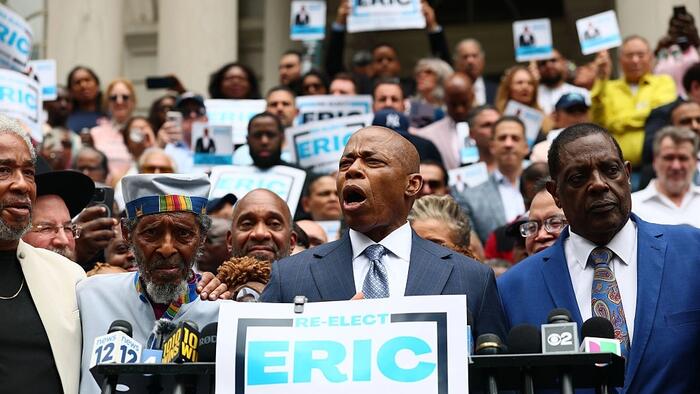 NextImg:NYC Mayor Eric Adams To Run For Reelection Against Rival Mamdani