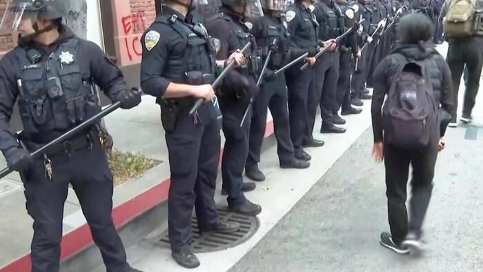 NextImg:60 People Arrested During San Francisco Protest Against Immigration Raids: Police
