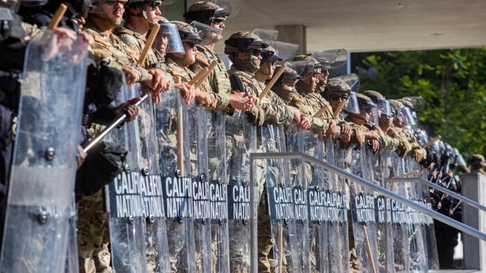 NextImg:Army General Says Marines May Temporarily Detain Protesters In LA