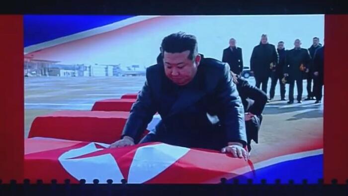 NextImg:Watch: Rare Footage Of Kim Jong Un Mourning Over Coffins Of DPRK Troops Killed In Ukraine War