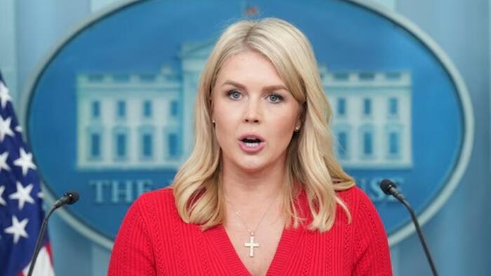 NextImg:White House Press Secretary Hints At Iran Regime Change, Claims Intel Said 'Weeks' From Nuclear Bomb