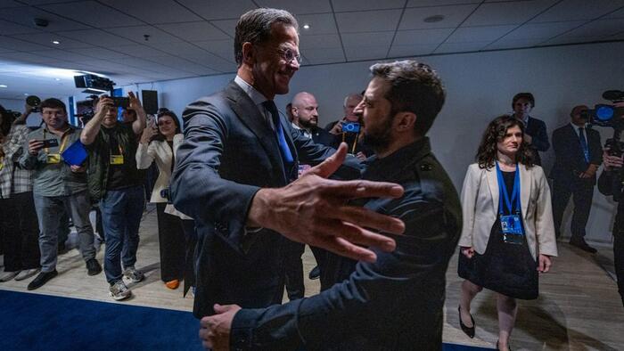 NextImg:NATO Chief Butters Up Trump, While Touting Ukraine's 'Irreversible Path' To NATO Membership