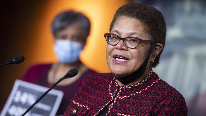 NextImg:L.A. Mayor Karen Bass Promises Illegal Aliens Cash Amid ICE Raids