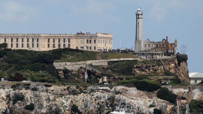 NextImg:Bondi, Burgum Visit Alcatraz Amid Plans To Reopen It As Prison