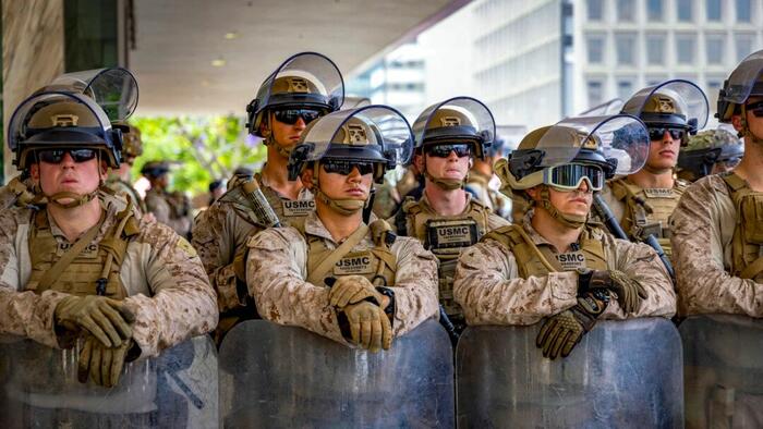 NextImg:Pentagon Pulling 700 Marines Off LA Protest Response Mission