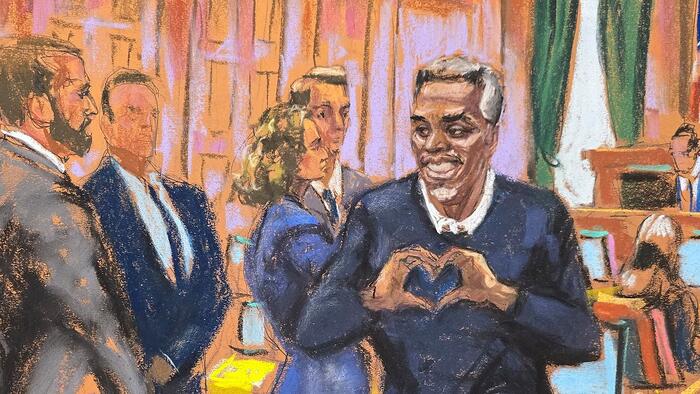 NextImg:"Thank You, Thank You": Sean Combs Celebrates After Jury Convicts On Lesser Counts