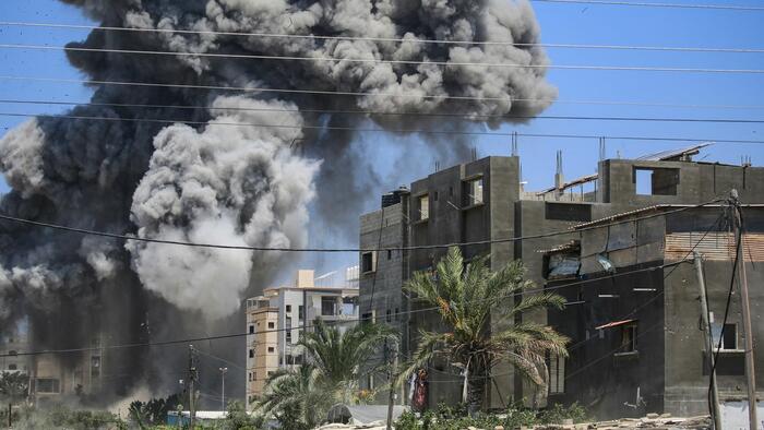 NextImg:Israel Orders Evacuations In Central Gaza, Widening Military Offensive