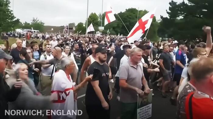 NextImg:Footage Of Anti Illegal Immigrant Protests Is Now Being Blocked In The UK