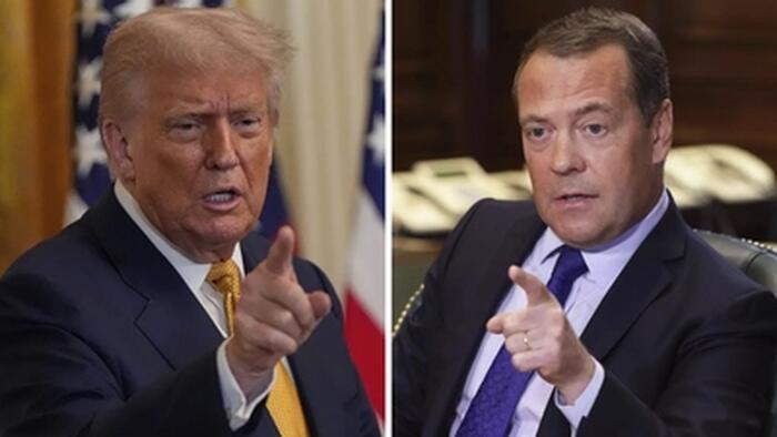NextImg:Trump Deploys 2 Nuclear Subs After Medvedev's "Foolish, Inflammatory" Statement