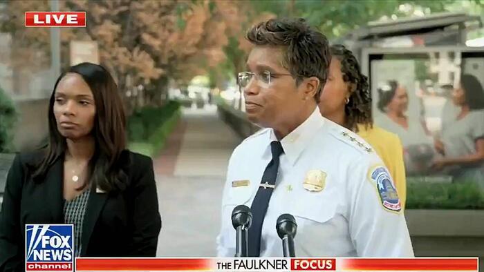 NextImg:Yikes: DEI D.C. Police Chief Doesn't Know What The Term "Chain Of Command" Means
