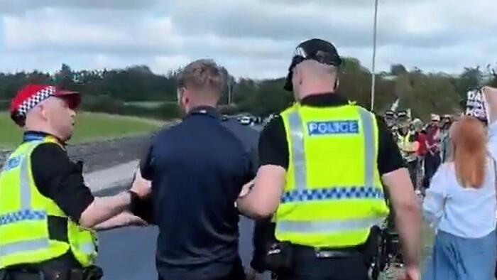 NextImg:Watch: Man Arrested In UK For Saying "We Love Bacon"