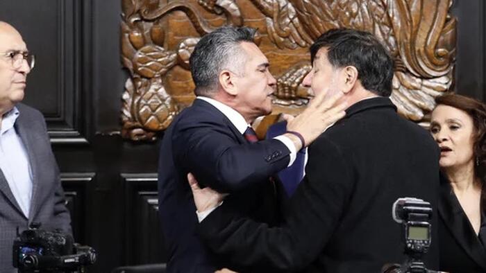 NextImg:Watch: Mexican Senators Brawl After Heated Debate Over US Intervention Vs Cartels